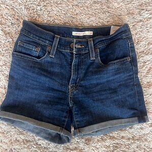 Levi's Dark Blue Jean Shorts